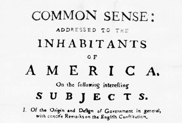 common sense thomas paine. Title Page of Common Sense