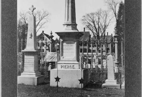 Grave of Franklin Pierce and his Wife