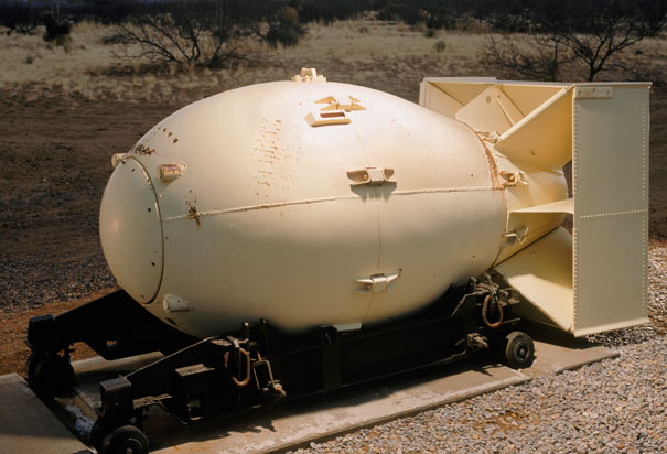Alamogordo Atomic Bomb. Replica of Fat Man Atomic Bomb