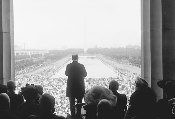 Warren Harding Accepting the Lincoln Memorial