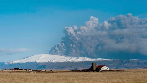 Iceland Volcano Erupts