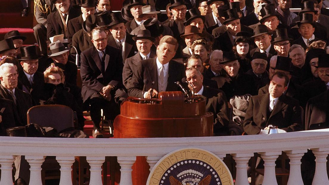 Image result for jfk inauguration speech in color