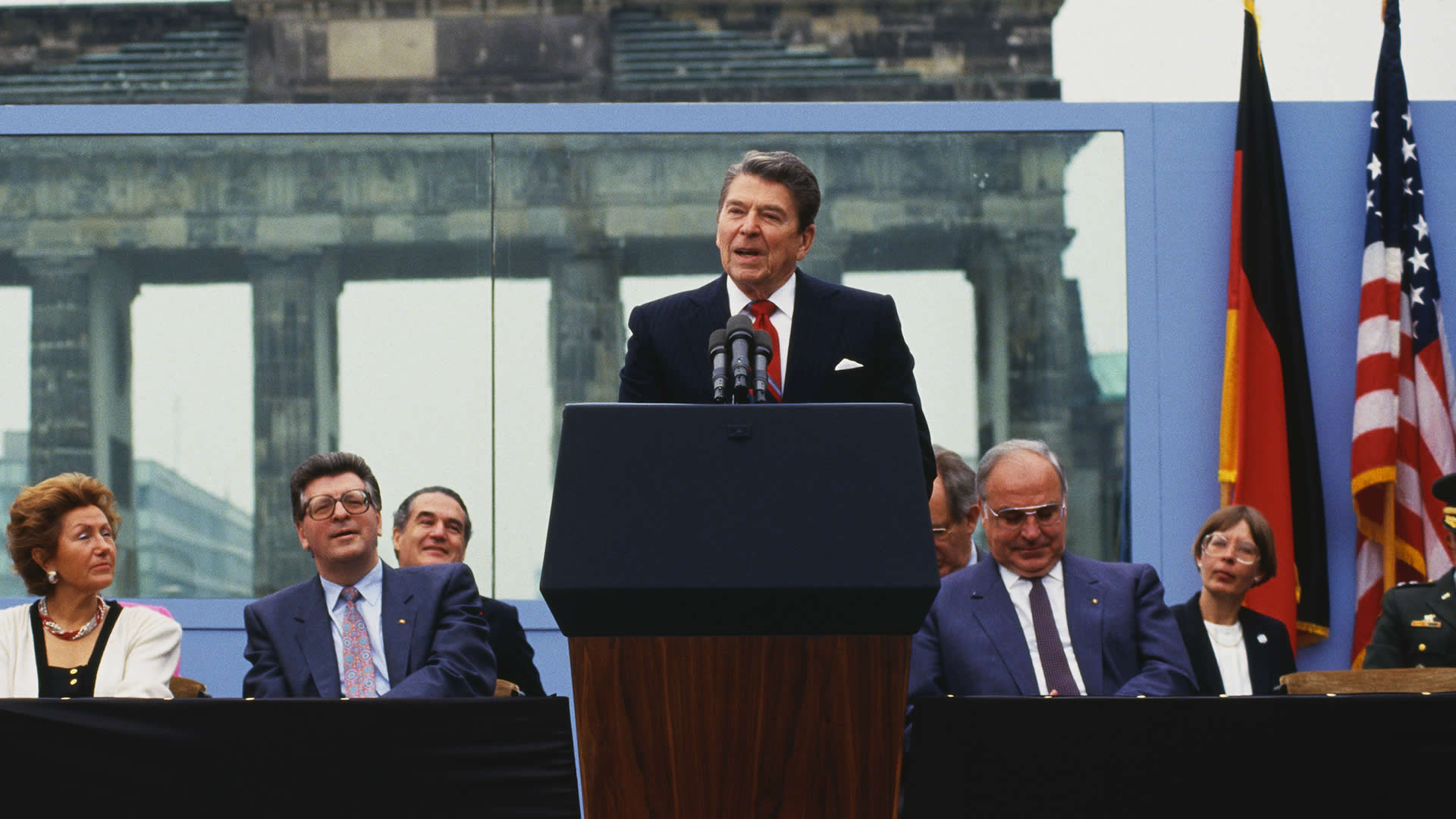 Image result for president ronald reagan demands the berlin wall be torn down