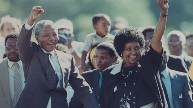 Nelson Mandela Released From Prison Feb 11 1990