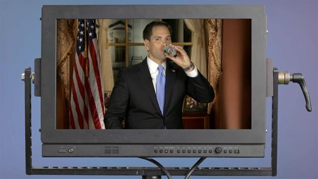 Night Class: How to Lose the Presidency: Marco Rubio Sips Water