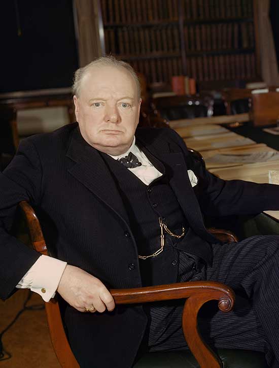 Portrait of Prime Minister Winston Churchill