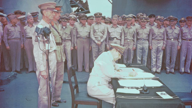 Douglas MacArthur Receives the Japanese Surrender