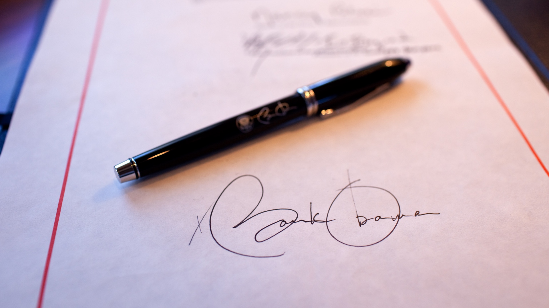 President Obama Signature