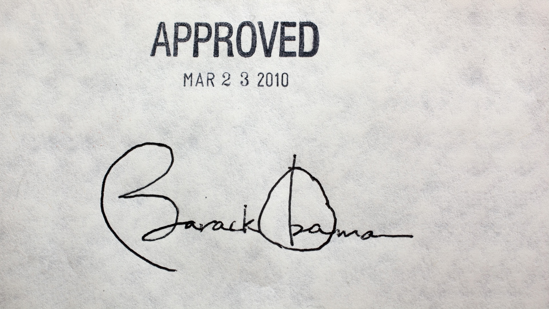 President Obama's Signature