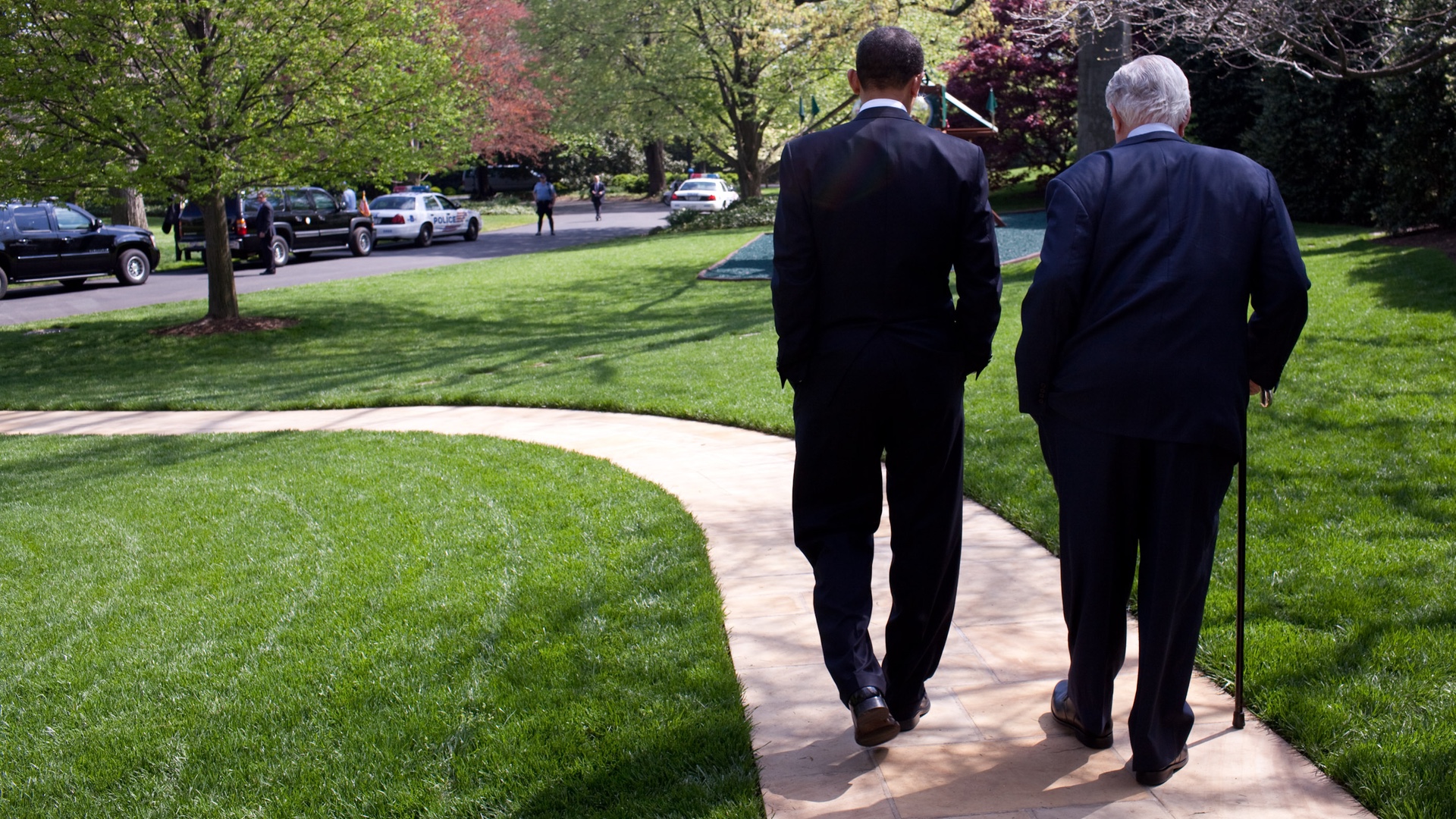 President Obama with Ted Kennedy